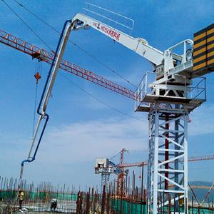 Bras de distribution de béton auto-grimpant stationnaire JIUHE, 28m, 32m, 33m, 36m, pour la pose de béton, à vendre - Product Image 1