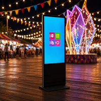 Affichage numérique interactif Awstouch 55 pouces avec écran tactile 4K, support au sol, CMS intégré, garantie 1 an, rétroéclairage Mini-LED