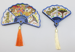 Imán de nevera con forma de abanico de estilo retro, imanes de nevera con forma de abanico de estilo retro - Product Image 6