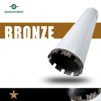 Broca de Perforación en Seco Starland Mech, Grado Bronce, para Mampostería y Hormigón, Rendimiento Estable con Segmentos Soldados por Alta Frecuencia