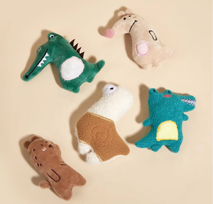 Paquete de 5 juguetes de peluche chirriantes de HYRA, juguete chirriante para perros pequeños resistente para masticadores agresivos - Product Image 3