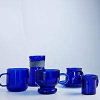 Tasse en verre coloré de 200 ml, résistante au froid et à la chaleur, pour l'été, ensemble de verres à thé et café pour la maison et le bar, haute qualité