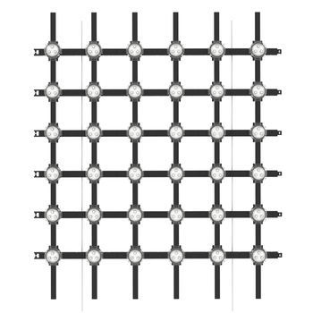 Advertisement Architectural Backdrop LED Spot Light Flexible Transparent Curtain LED Mesh Screen Display Led Grid Screen P3 Text