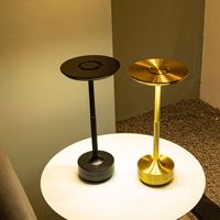 Lampe de bureau sans fil rétro en métal de luxe, rechargeable, portable, avec capteur tactile, lumière LED de table