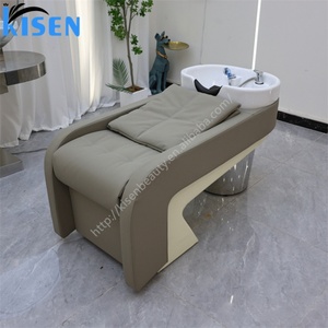 KISEN Fauteuil de lavage moderne inclinable pour salon, lit de spa capillaire, lavabo de massage thaïlandais avec LED - Product Image 5