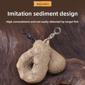 Plombs de pêche à la <span class=keywords><strong>carpe</strong></span> en résine texturée, forme goutte d'eau, à trou traversant, pour la pêche en mer, fournisseur OEM personnalisé - Product Image 2