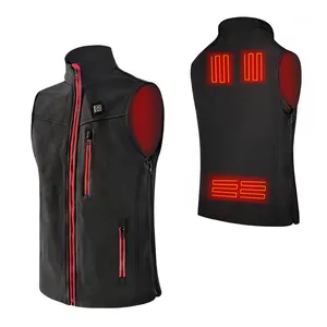 Usb 5v Battery Powered Windproof Waistcoat Electric Heated Motorcycle Vest For Winter Riding