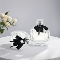 Atomiseur de parfum de luxe en verre de forme unique, vente en gros, 30 ml, 50 ml, 100 ml, flacon de parfum