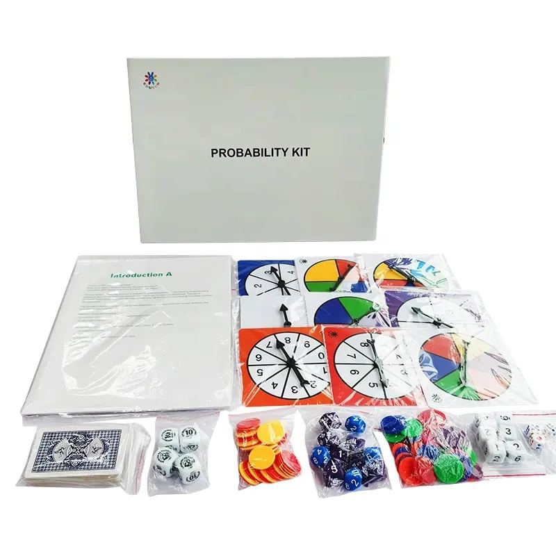183 pcs deluxe probability kit by teaching resources educational math tool pre-school math learning kit science kit for kids