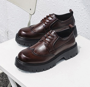 Chaussures en Cuir Oxford <span class=keywords><strong>Homme</strong></span> de <span class=keywords><strong>Luxe</strong></span> Italiennes Habillées Décontractées d'Été à Lacets en Maille - Product Image 1