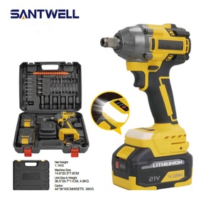 Llave de Impacto Inalámbrica de 21V con Batería de Iones de Litio, 350N.m, Sin Escobillas, Accionamiento de 1/2 Pulgada, <span class=keywords><strong>Pistola</strong></span> de Impacto Eléctrica para Mantenimiento <span class=keywords><strong>Automotriz</strong></span> - Product Image 3