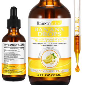 Hatmanlabs Gotas de Extracto Líquido de Plátano de Etiqueta Privada 60ml Suplemento Dietético Gotas de Plátano Orgánico Natural para Bajar de Peso - Product Image 2