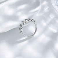 Bague de fiançailles tendance Star Diamond Halo Finger Star Stream en or blanc 18 carats avec diamant de laboratoire pour femme, bijoux fins