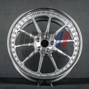 Jantes forgées GPW 2 pièces, finition argent brossé, 20 et 21 pouces, 5x112, à déport profond, pour BMW M5 M8 Audi S5 RS5 RS6 <span class=keywords><strong>RS7</strong></span> <span class=keywords><strong>Mercedes</strong></span> E63 - Product Image 1