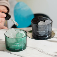 Diffuseur d'huile de parfum en pierre de cristal d'aromathérapie de cristal de maison de luxe Diffuseur de pierre de lave naturelle