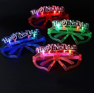 Gafas LED intermitentes, gafas iluminadas, <span class=keywords><strong>Feliz</strong></span> Año Nuevo, marco <span class=keywords><strong>de</strong></span> gafas brillantes, decoraciones navideñas para fiestas - Product Image 2