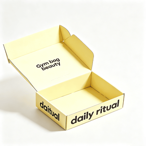 Boîtes en carton ondulé personnalisées avec logo et impression offset, boîte d'expédition pour accessoires de sport, de beauté et de gym - Product Image 1