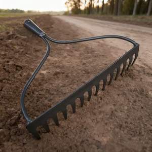 Outil agricole <span class=keywords><strong>de</strong></span> râteau en acier extérieur en acier au carbone robuste avec <span class=keywords><strong>dents</strong></span> dentées pour le désherbage <span class=keywords><strong>de</strong></span> <span class=keywords><strong>la</strong></span> <span class=keywords><strong>mer</strong></span> - Product Image 6