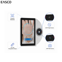 Utilisation en intérieur et en extérieur, 2 Go de RAM + 32 Go de ROM, écran de 8 pouces, terminal biométrique en alliage d'aluminium avec reconnaissance faciale et palmaire