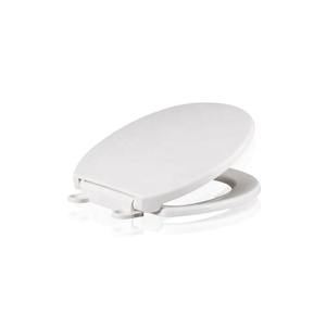 モダンなヨーロッパデザインのソフトクローズプラスチック製トイレ便座カバー、家庭用PP素材、細長い形状 - Product Image 1