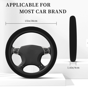 Funda Elástica de Neopreno para Volante de Coche, Protector de Volante Antideslizante y Engrosado, Ajuste Universal para la Mayoría de los Vehículos - Product Image 5
