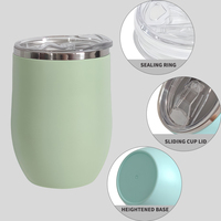 Vaso Térmico de Acero Inoxidable de 12oz, Modelo GY 2022, Fabricación Personalizada ODM, MOQ de 10000 Piezas para Desarrollo de Marca de Artículos para Bebidas