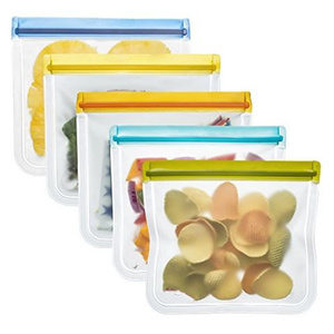 Food Frozen Packaging Custom Food Grade Double Zipper Waterproof Frozen Food Plastic Packaging Bag
