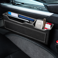 Organisateur multifonctionnel OEM pour l'espace entre les sièges de voiture, boîte de rangement en cuir PVC pour téléphone