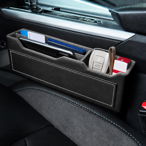 Multifunctional OEM Car Seat Gap Filler Organizer Car Seat Gap Pvc Leather Storage Box Organizer Slot Storage for Phone