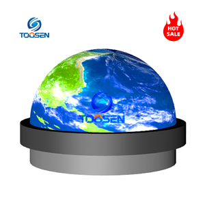 Özelleştirilmiş zemin monte yarım eğri küre Led ekran boyutu Led küre ekran reklam küresel Video topu ekranı - Product Image 1