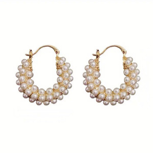 Orecchini a Cerchio con Cesto di Fiori per Donne, Stile Dolce, Accessori per Orecchie da Indossare Ogni Giorno - Product Image 2
