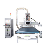 Machine de découpe de bois cnc 1325 avec système d'étiquetage automatique pour la fabrication d'armoires et de meubles de cuisine