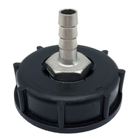 Adaptateur/raccord pour citerne IBC PP DIN 61, raccord pour fût en plastique avec embout de tuyau de 2 pouces