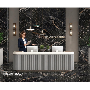 Azulejos de Porcelana de Alto Brillo con Efecto Mármol de Diseño, 800x1600mm, para Espacios Interiores de Lujo - Product Image 3