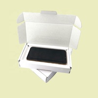 Geringe Mindestbestellmenge Maßgefertigte Matt Laminierte & Geprägte Faltbare Wellpappe-Box für Handyhüllen Einzelhandels-Versandbox