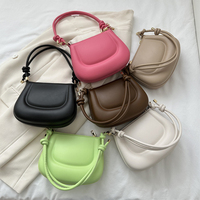 Petit sac à bandoulière léger en cuir PU pour femme, sac à main mixte, vente en gros à bas prix, sac à main en cuir pour femme