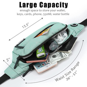 <span class=keywords><strong>Riñonera</strong></span> de pecho para hombre, bolso de pecho de gran capacidad, para viaje, deporte, correr, <span class=keywords><strong>riñonera</strong></span> <span class=keywords><strong>negra</strong></span> con 4 bolsillos y cremallera - Product Image 2