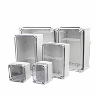 Boîte de jonction électrique étanche pour extérieur, série AG IP67, avec couvercle transparent, en plastique ABS, boîtier de distribution DIY