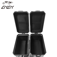 Coffre de moto 48L en alliage d'aluminium, coffre de rangement pour moto, peut être équipé d'un support de fixation d'origine pour 750, 850, 1250