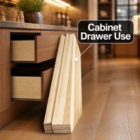 Tablero de Cajón de Madera de Paulownia con Corte en Cola de Golondrina, Lado de Cajón Kiri, Cantos Encolados, Lijado, Secado en Horno, Anti-Deformación para Fabricación de Muebles