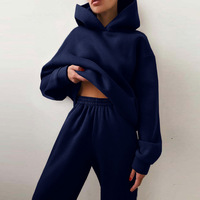 Nouveaux ensembles de survêtement 2 pièces pour femmes, survêtement épais, automne hiver, sweat-shirts chauds, haut et pantalon, ensembles de survêtement, pantalons de jogging, tenues de sport