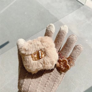 Coque en peluche mignonne pour Apple <span class=keywords><strong>Airpods</strong></span> 4ème génération Ins Style peau <span class=keywords><strong>nouvelle</strong></span> couverture chaude d'hiver - Product Image 4