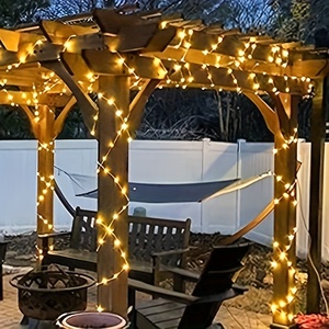 Wasserdichte LED-Lichterkette für den Außenbereich, 5M 10M Kupferdraht, 8 Modi, Timer, batteriebetrieben, Weihnachtsbeleuchtung, IP65 - Product Image 6
