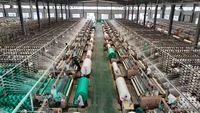Bâche de protection robuste imperméable orange et bleue pour machines agricoles, camions et tentes