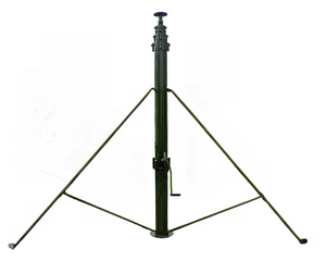 Mât télescopique mobile 10m 12m 14m 15m 18m 20m, mât de levage manuel pour antenne de communication sur le terrain - Product Image 1