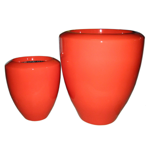 Pots de jardin en fibre de verre de qualité supérieure, écologiques, modernes, légers, durables, imperméables, pour l'extérieur/l'intérieur, lot de 2 pièces - Product Image 3