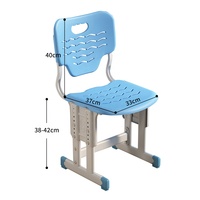 Chaises d'apprentissage, d'écriture et de lecture réglables en hauteur en plastique pour enfants, pour les étudiants
