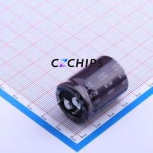 ตัวเก็บประจุอิเล็กโทรไลต์อะลูมิเนียมแบบ Snap-in รุ่น LSG122M1K--A2230 ชนิด Through hole (THT) ขนาด D22xL30 มม. 1200uF 20% 80V 10 มม. - Product Image 1