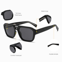 Vente en gros de lunettes de soleil haut de gamme de créateurs de mode lunettes de soleil vintage pour femmes lunettes de soleil personnalisées en acétate pour hommes