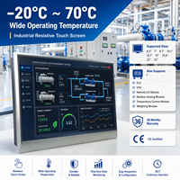 Mochuan - PLC HMI Resistivo de 7 Pulgadas con Carcasa Metálica, Ethernet Modbus TCP, para Control y Visualización de Automatización Modbus